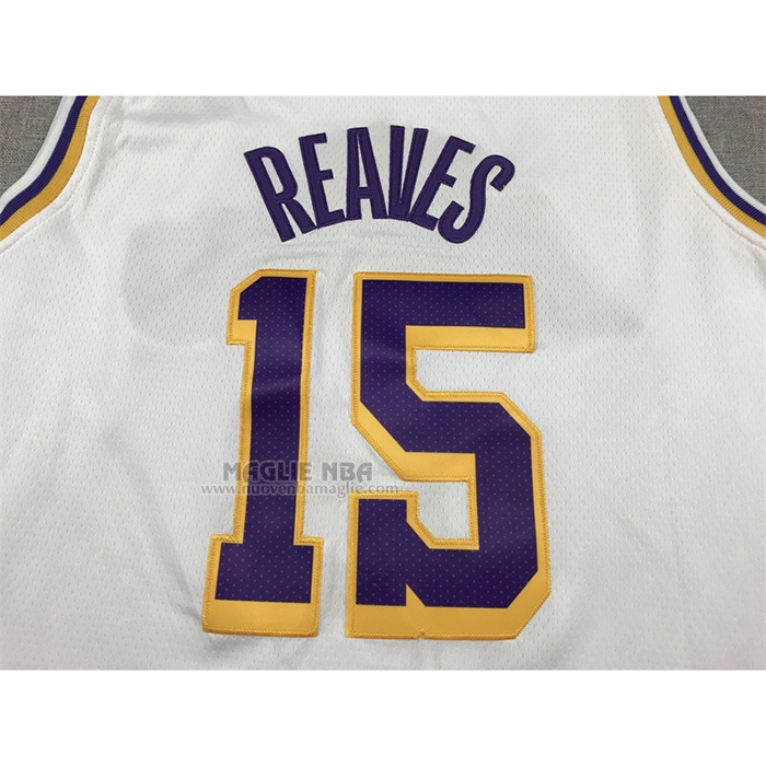 Maglia
 Austin Reaves NO 15 Los Angeles Lakers Association 2022-23 Bianco
